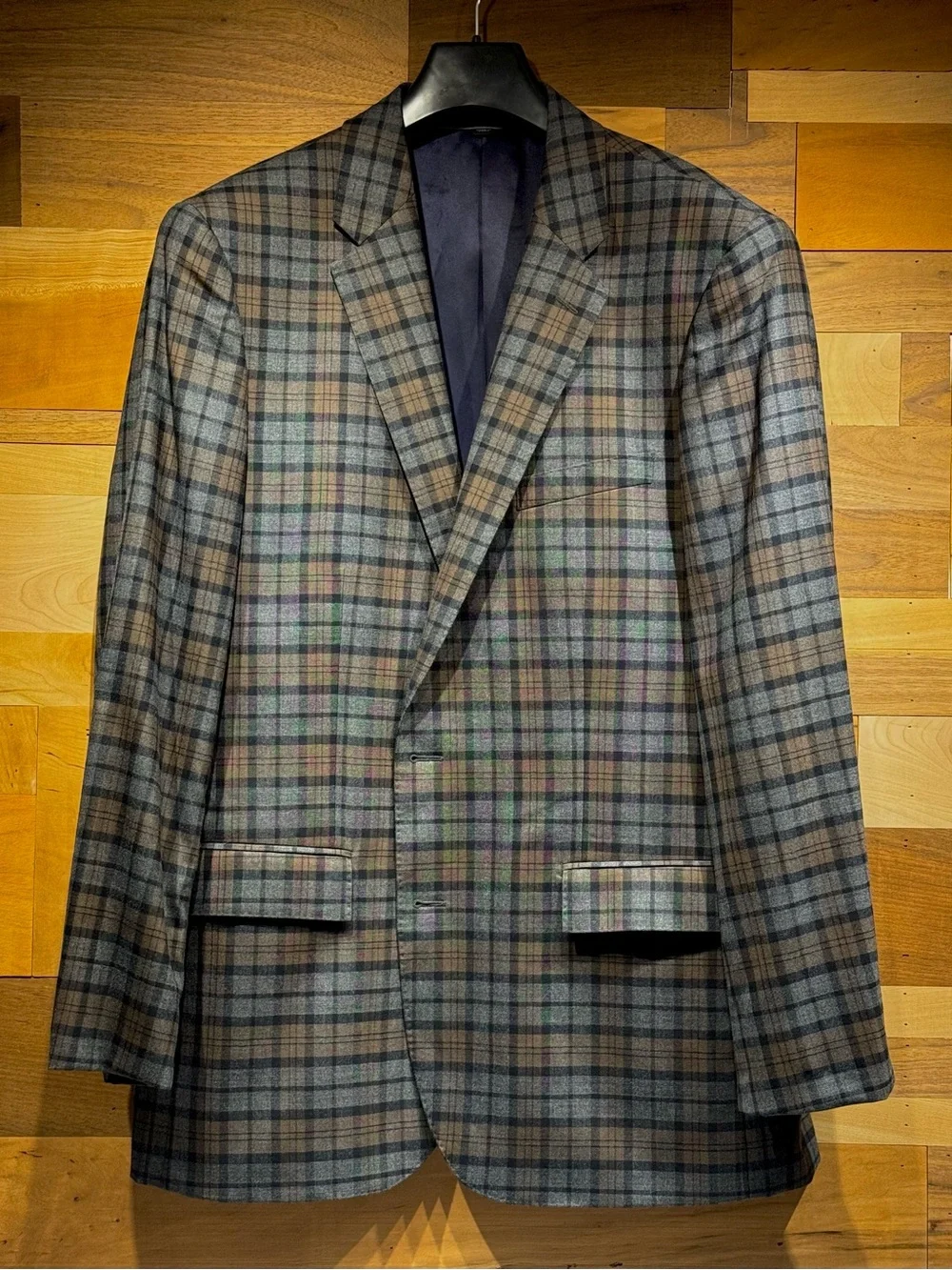 J.Crew Ludlow Men's Plaid Sport Coat in Blue and Brown